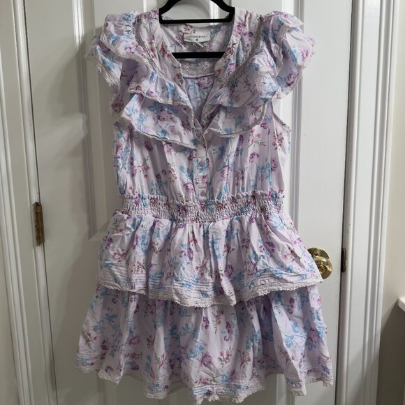LoveShackFancy Dresses & Skirts - LoveShackFancy x Target LSF Light Purple Lou Mini Sun Dress 100% Cotton L Large